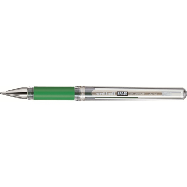 uni-ball SIGNO UM-153 Gelschreiber 0,6 mm, Schreibfarbe: gruen, 1 St.