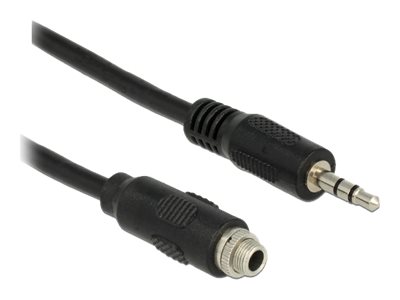 Delock Kabel Klinke 3 Pin 3,5 mm Stecker > Buchse 1 m Delock Kabel Klinke 3 Pin 3,5 mm Stecker > Buchse 1 m