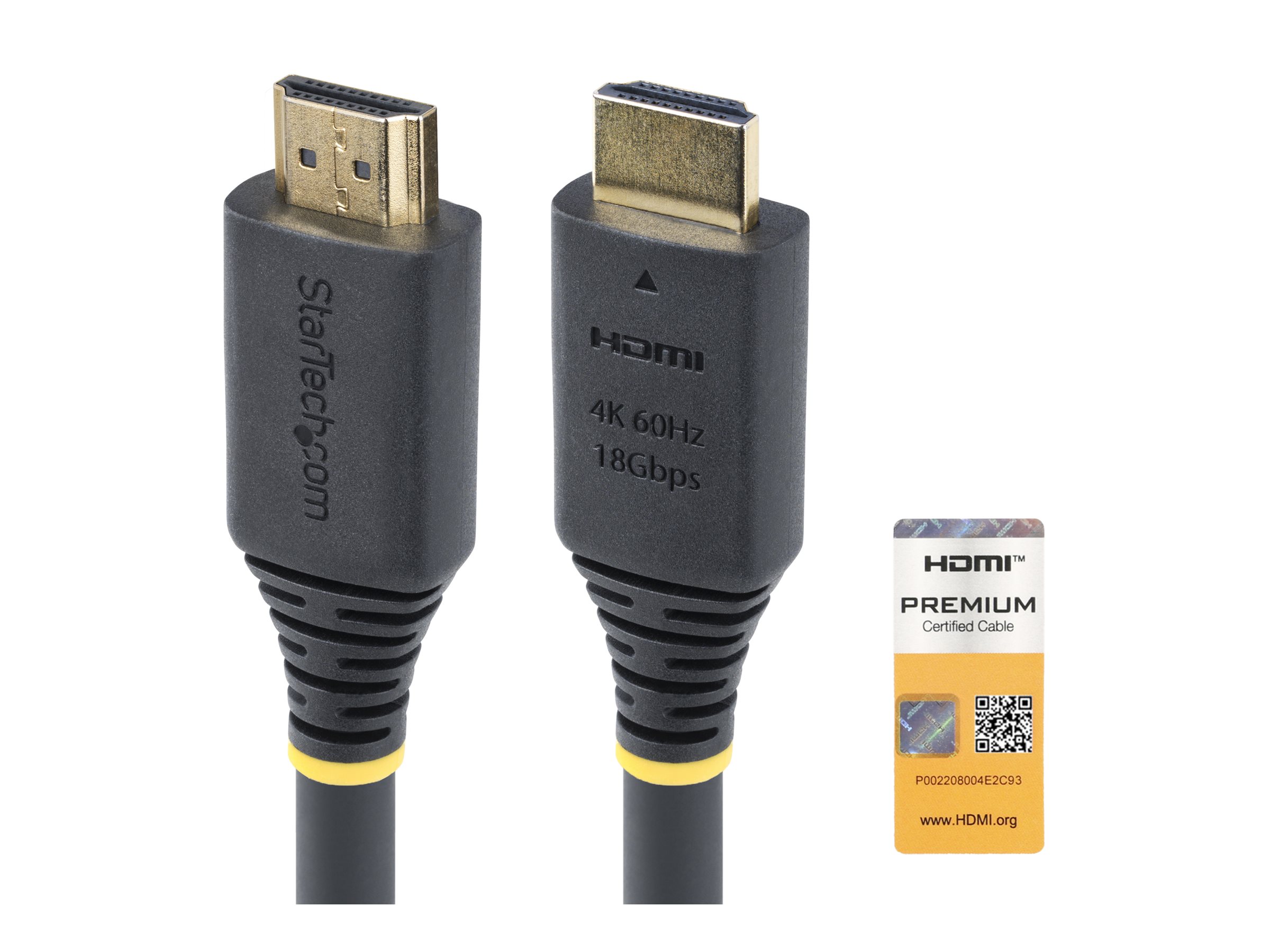 STARTECH.COM 150cm Premium Zertifiziertes High Speed HDMI Kabel 4K 60Hz/1440p 144Hz 18Gbps UHD HDMI 2.0 Arc Kabel TV/PC STARTECH.COM 150cm Premium Zertifiziertes High Speed HDMI Kabel 4K 60Hz/1440p 144Hz 18Gbps UHD HDMI 2.0 Arc Kabel TV/PC