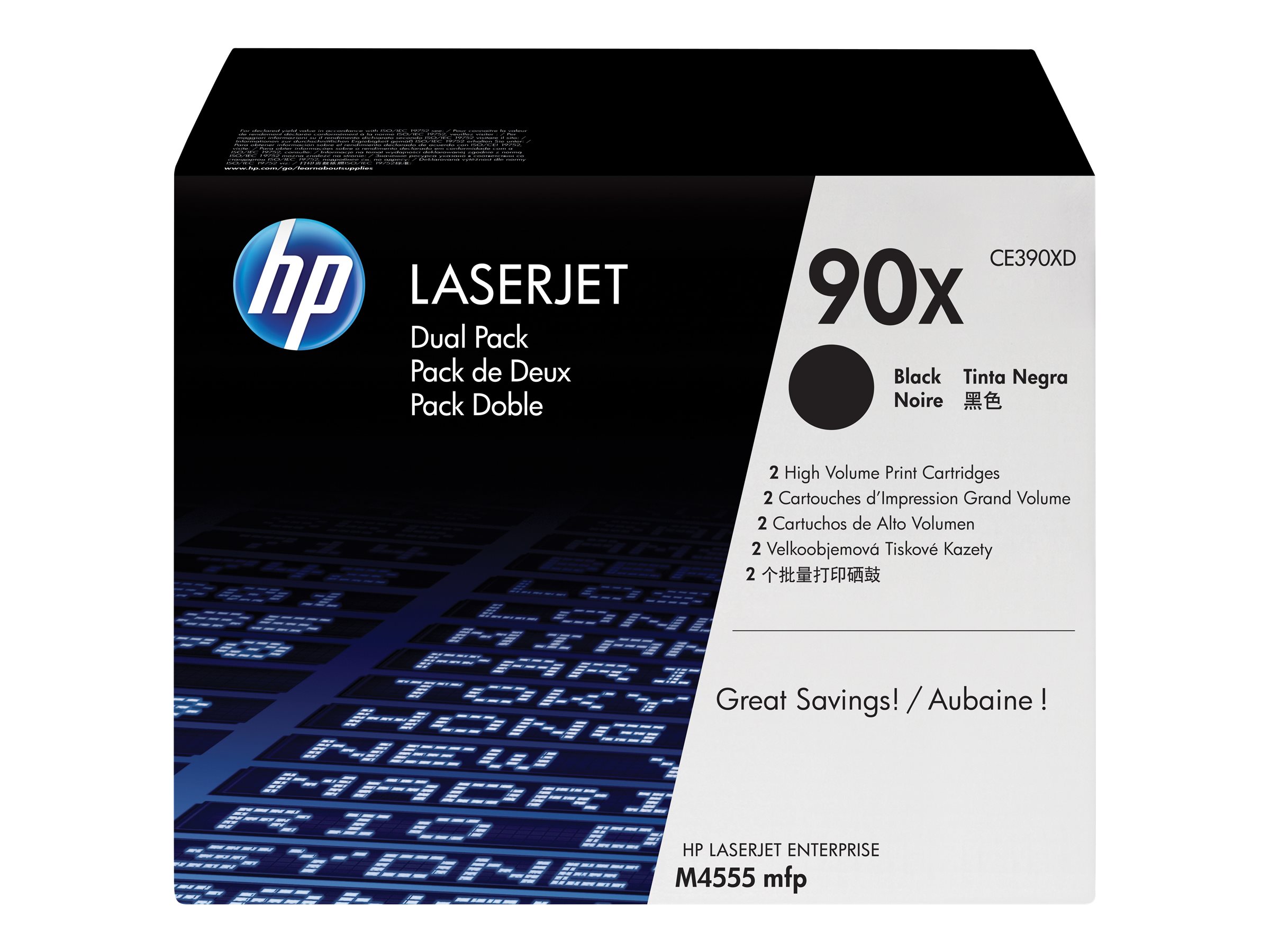 HP 90X (CE390XD) schwarz Tonerkartuschen, 2er-Set HP 90X (CE390XD) schwarz Tonerkartuschen, 2er-Set