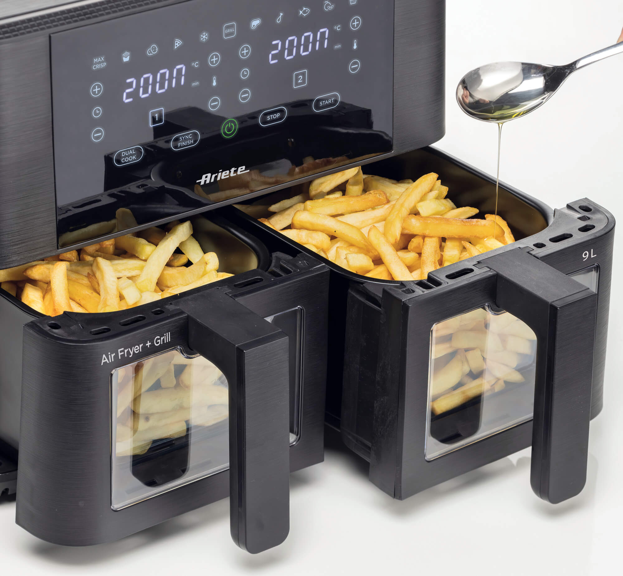 Ariete Airy Fryer Dual 9 L Heissluftfritteuse