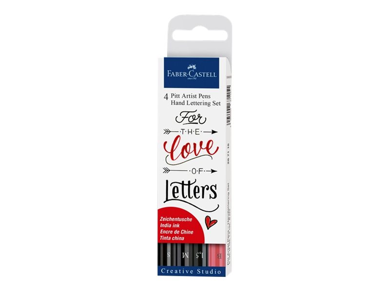FABER-CASTELL Pitt Artist Pen  Handlettering-Set farbsortiert, 1 St.