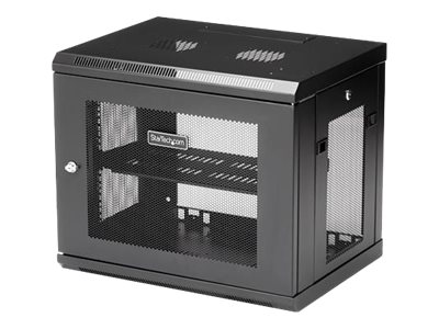 9HE wandmontage Server Rack bis zu 43cm tief Gehuse mit Scharnier Netzwerkschrank Server Schrank