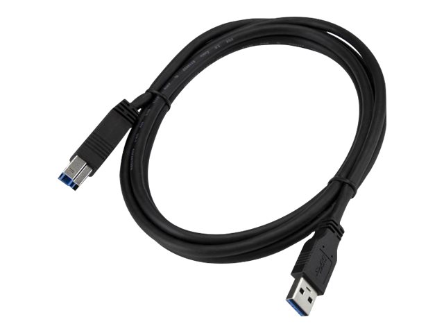 StarTech.com 2m zertifiziertes USB 3.0 SuperSpeed Kabel A auf B - Schwarz - USB 3 Anschlusskabel - Stecker/Stecker - USB-Kabel - 2 m