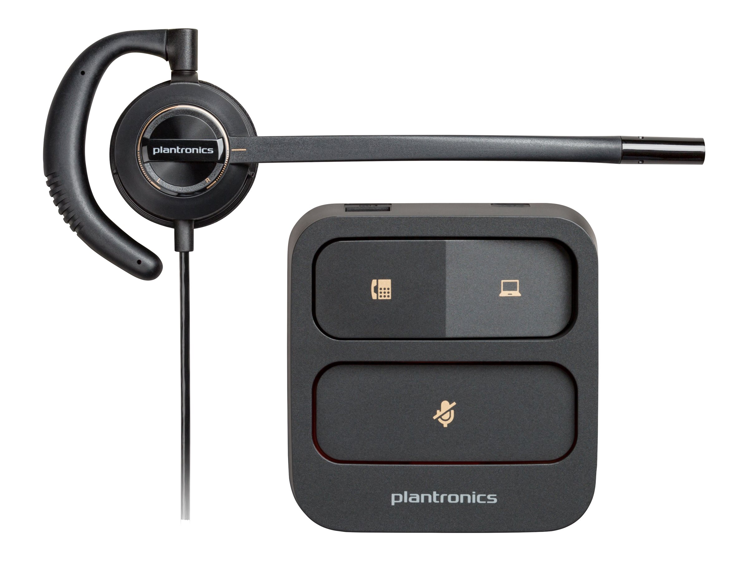 HP Poly EncorePro 530 EncorePro 500 series headset inear wired active noise cancelling black UC certified