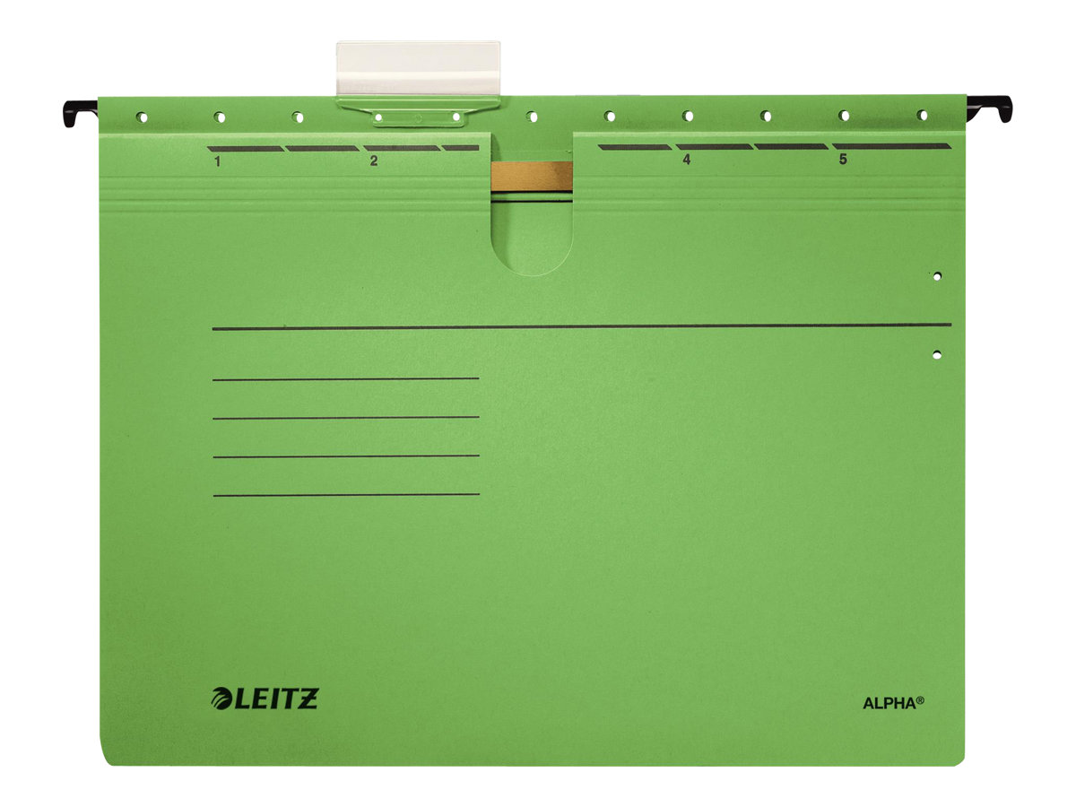 5 LEITZ Haengehefter ALPHA® 1984 Karton gruen 1 x kaufmaennische Heftung