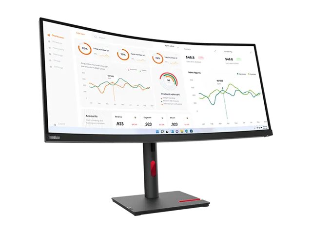 LENOVO ThinkVision T34w-30 86,36cm 34Zoll WQHD VA 21:9 Monitor HDMI DP USB Type-C TopSeller