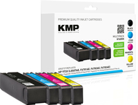 KMP H165VX schwarz, cyan, magenta, gelb Druckerpatronen kompatibel zu HP 973X (L0S07AE, F6T81AE, F6T82AE, F6T83AE), 4er-Set KMP H165VX schwarz, cyan, magenta, gelb Druckerpatronen kompatibel zu HP 973X (L0S07AE, F6T81AE, F6T82AE, F6T83AE), 4er-Set