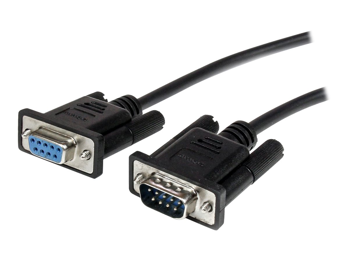 STARTECH.COM 0.5m Black Straight Through DB9 RS232 Serial Cable - M/F STARTECH.COM 0.5m Black Straight Through DB9 RS232 Serial Cable - M/F
