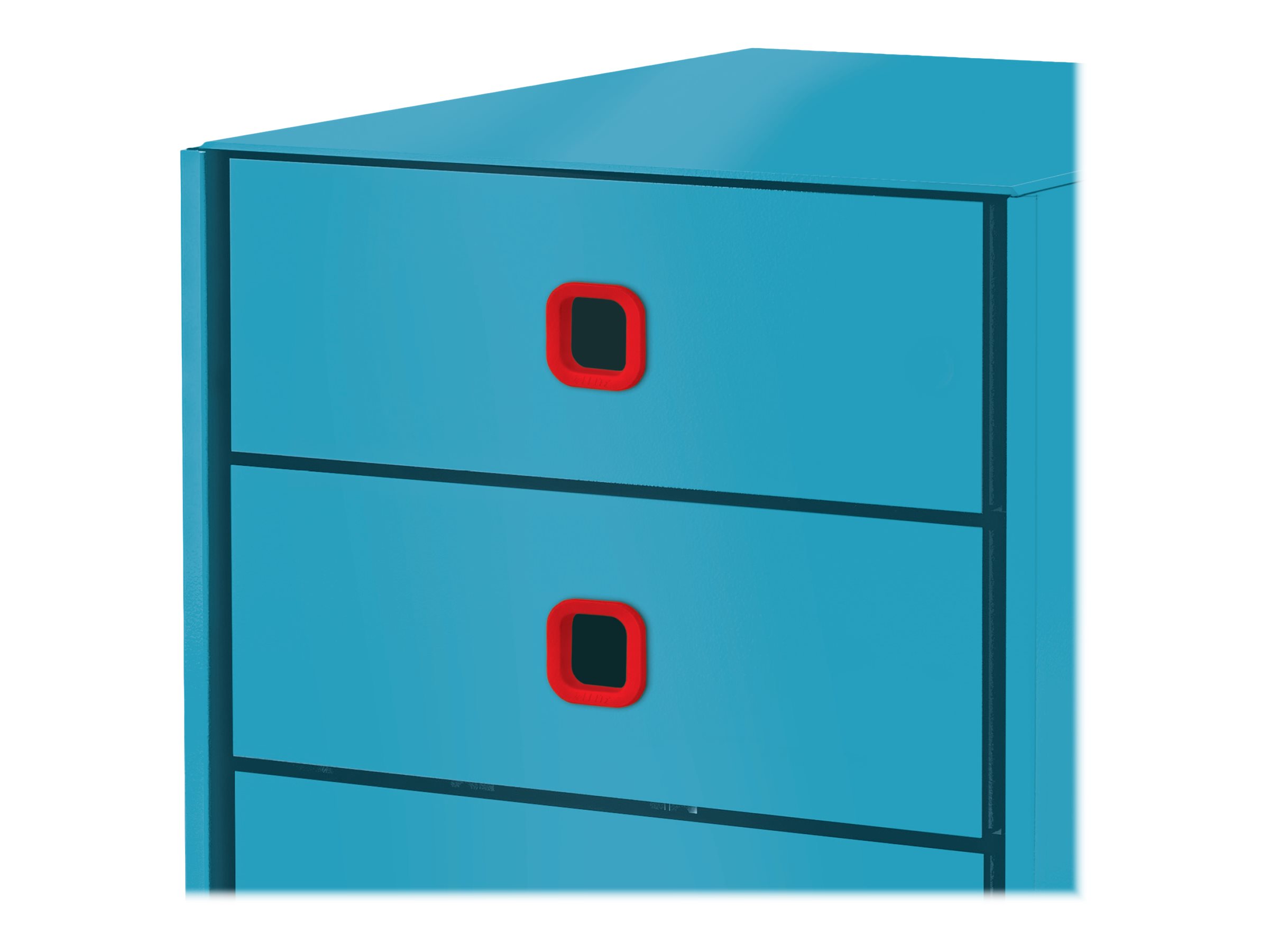 LEITZ Schubladenbox Click & Store Cosy  blau 53680061, DIN A4 mit 3 Schubladen