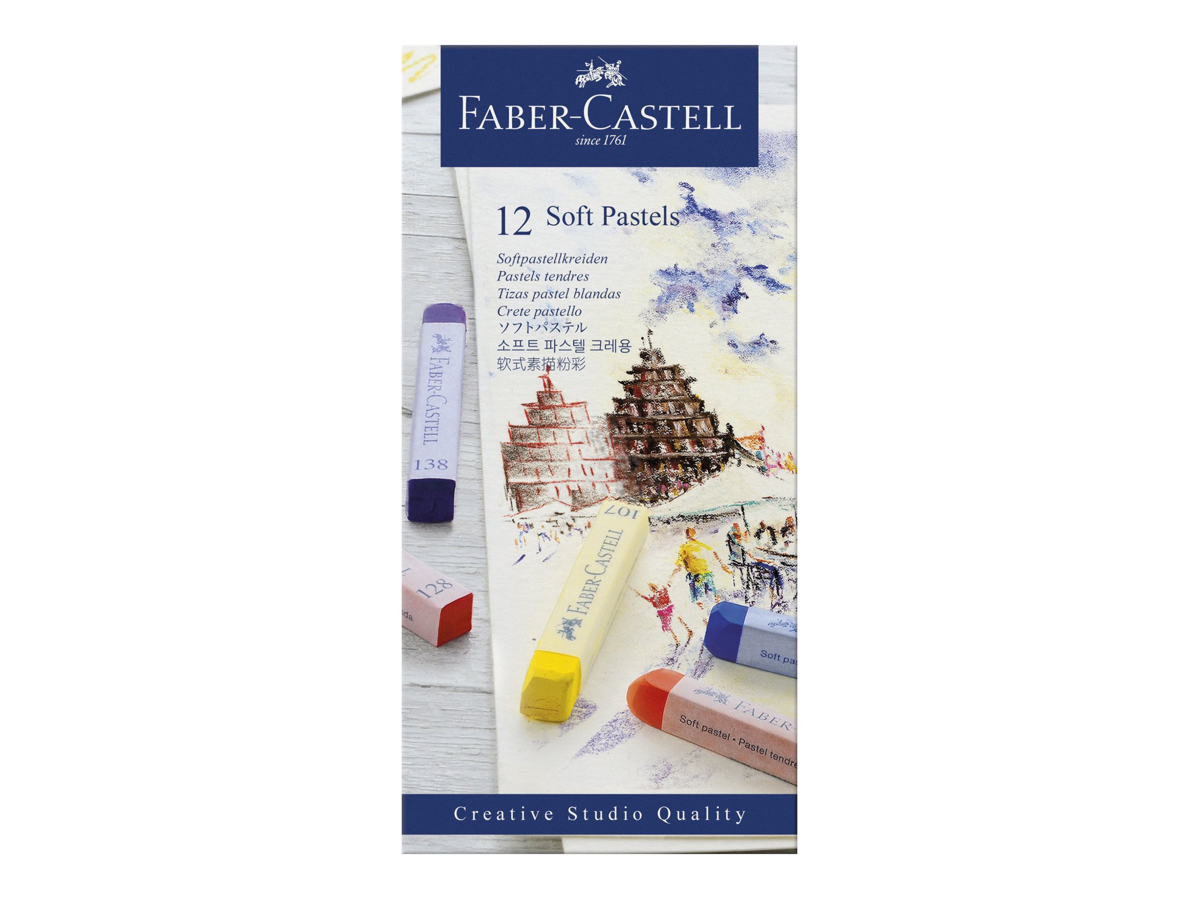 FABERCASTELL Creative Studio Pastellkreide farbsortiert 12 St