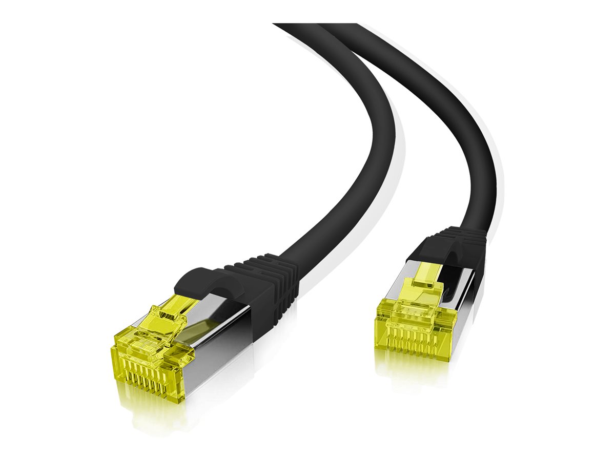 helos Patchkabel S/FTP Cat 6a schwarz 12,0m