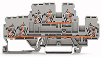 Wago 3 Leiter Doppelstockklemme 870-531 L/L grau Wago 3 Leiter Doppelstockklemme 870-531 L/L grau