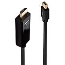 LINDY Kabel Mini DisplayPort/HDMI 4K30 DP: passiv 2m mDP Stecker an HDMI Stecker