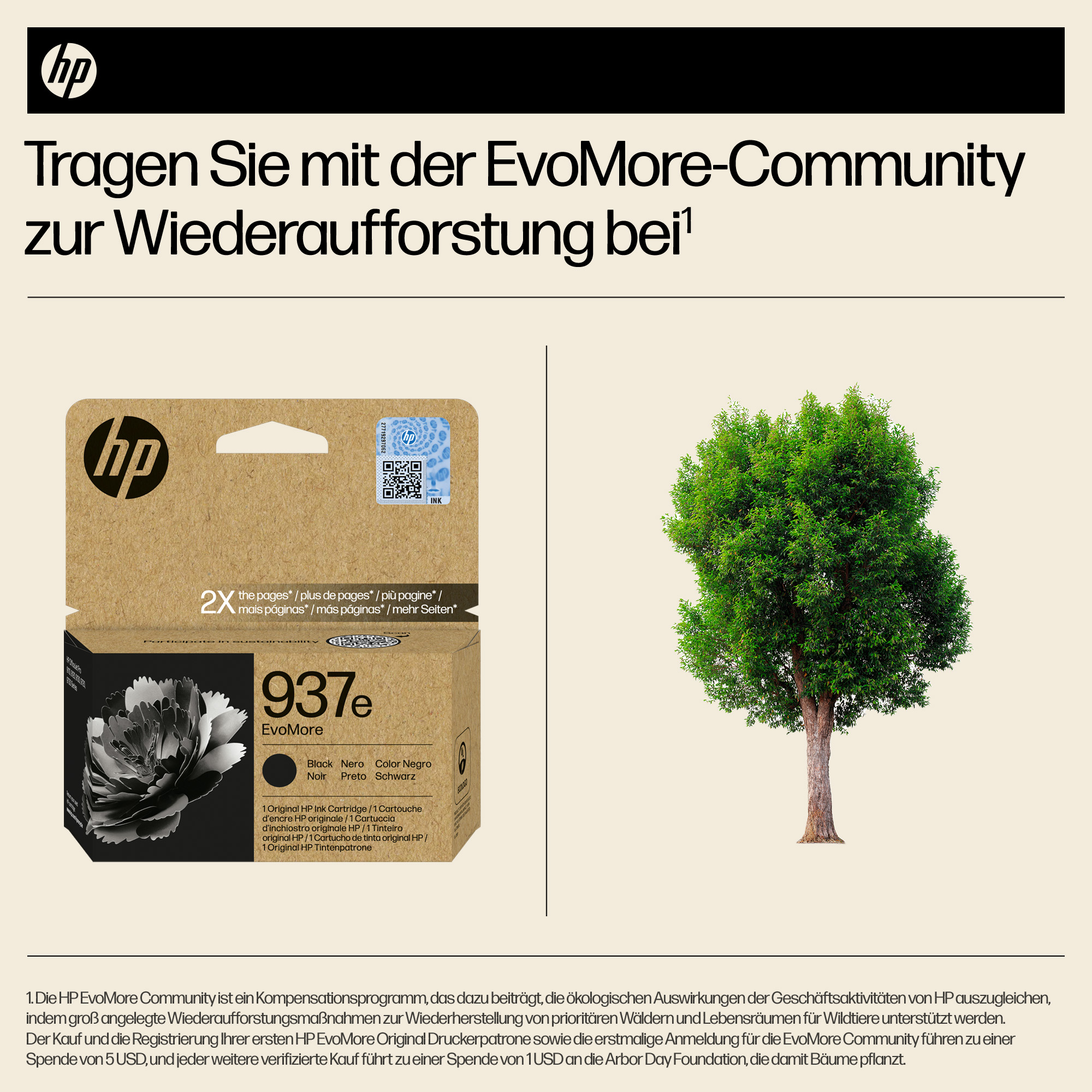 HP 937e4S6W9NE schwarz Druckerpatrone