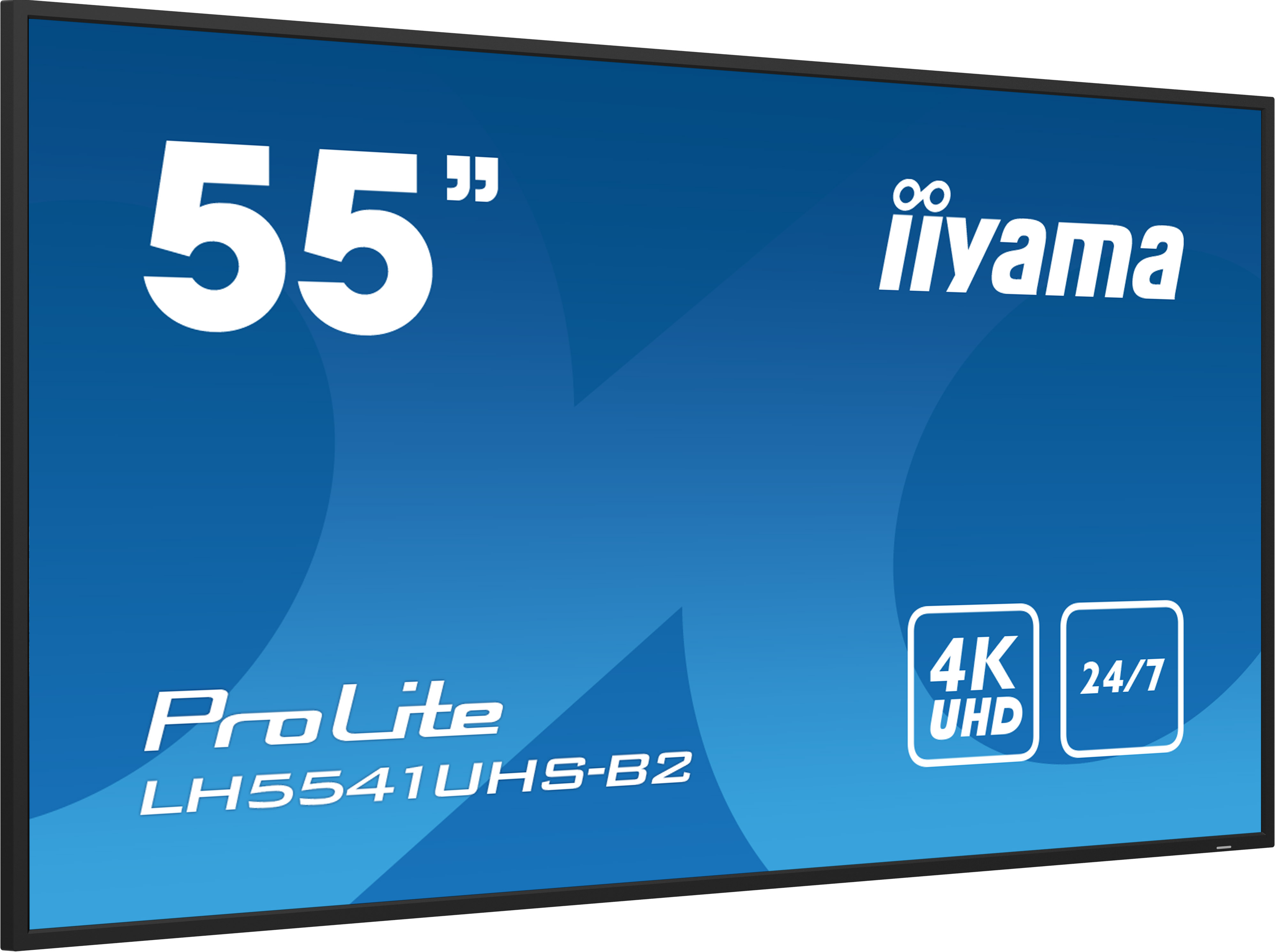 IIYAMA LH5541UHSB2 139,7cm 55Zoll 3840x2160 4K UHD IPS panel 1precent Haze Landscape and Portrait mode Speakers 2x 10W VGA 3x HDMI
