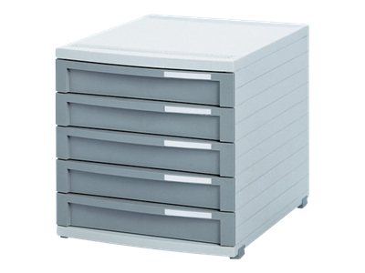 HAN Contur Schubladenbox 5 Schubladen DIN B4 dunkelgrau