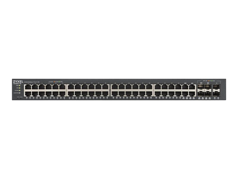 ZYXEL GS1920-48v2 48 Port Smart Managed Switch 48x Gigabit Copper and 4x Gigabit dual pers ZYXEL GS1920-48v2 48 Port Smart Managed Switch 48x Gigabit Copper and 4x Gigabit dual pers