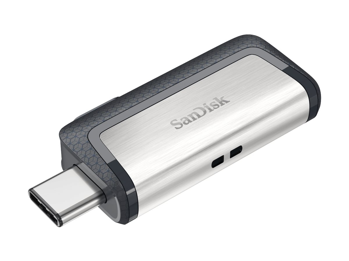 SanDisk USB-Stick Ultra Dual Drive USB Type-C silber, grau 32 GB