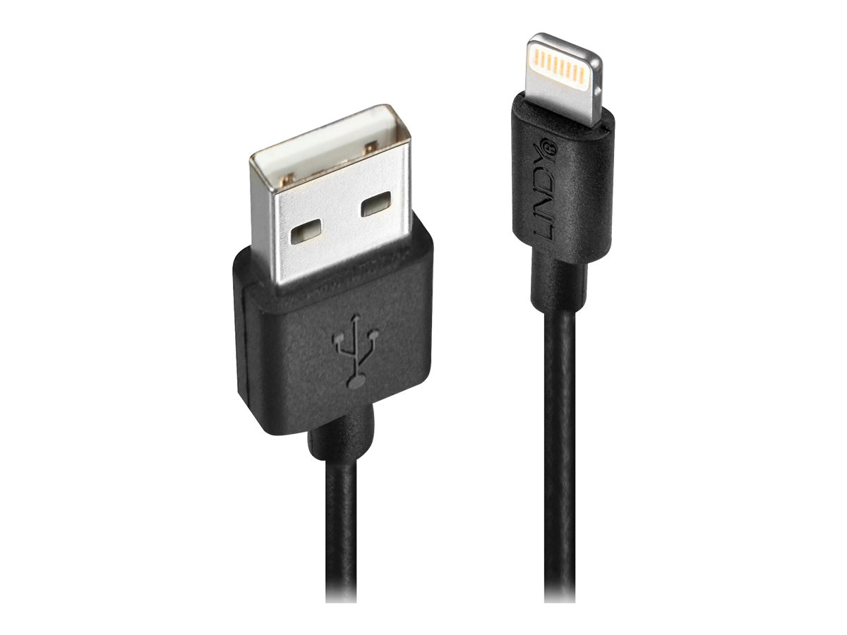 LINDY 0,5m USB Lightning Kabel schwarz LINDY 0,5m USB Lightning Kabel schwarz