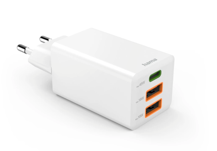 hama GaNLadeadapter weiß, 45 Watt