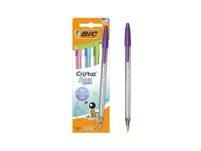 Bic Cristal Fun transparent 4 St.