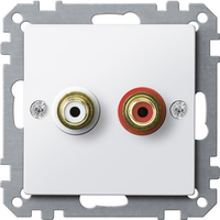 Merten Steckdose MEG43500319 Audio polarweiß gl Merten Steckdose MEG43500319 Audio polarweiß gl