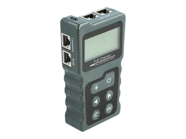 Delock LCD Kabeltester RJ45 PoE DC
