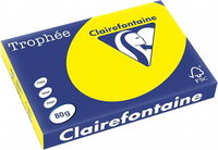 Clairefontaine Kopierpapier Trophée canariengelb DIN A3 80 g/qm 500 Blatt Clairefontaine Kopierpapier Trophée canariengelb DIN A3 80 g/qm 500 Blatt