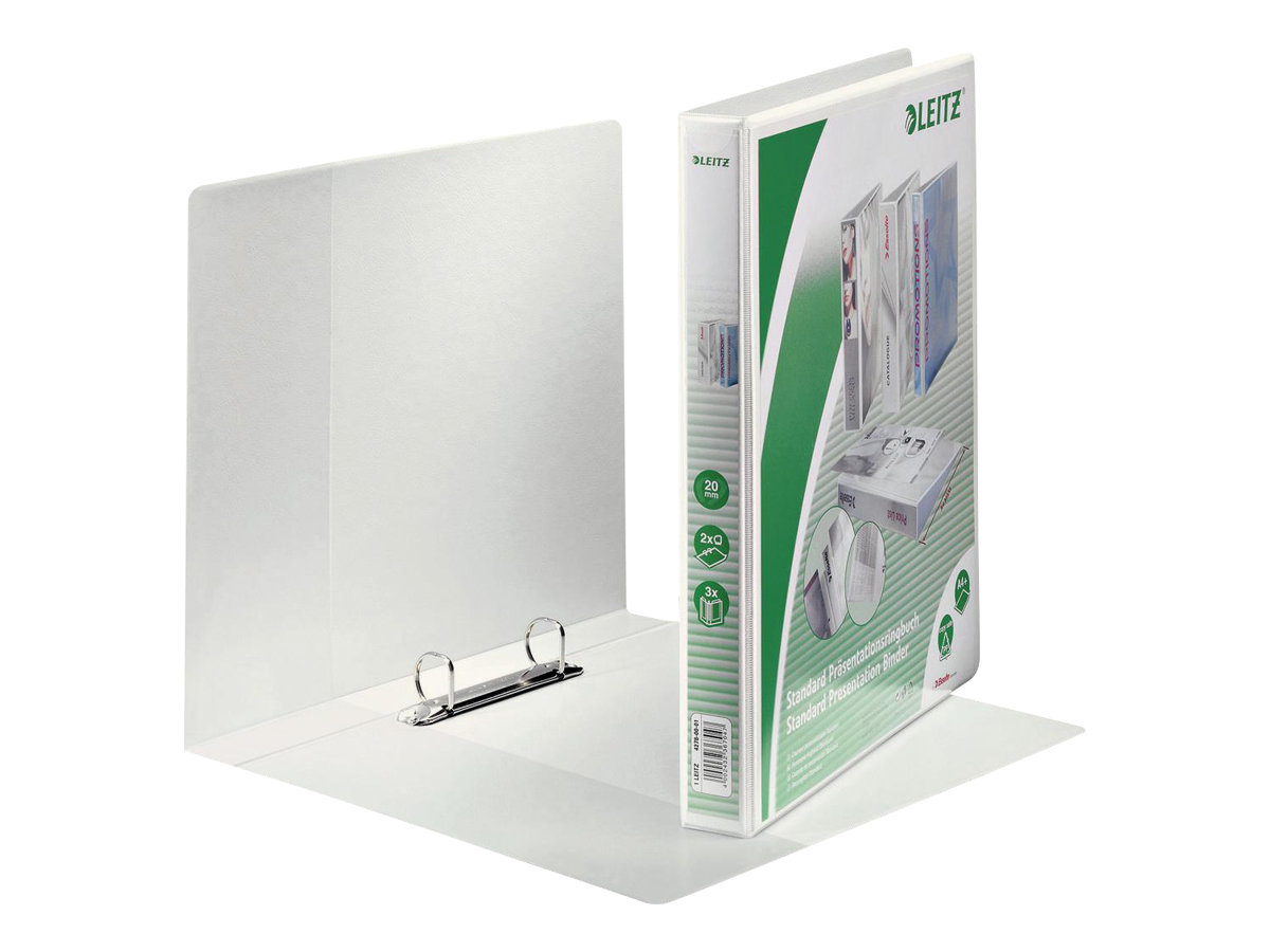 6 LEITZ Praesentationsringbuecher 2-Ringe weiss 3,7 cm DIN A4 6 LEITZ Praesentationsringbuecher 2-Ringe weiss 3,7 cm DIN A4