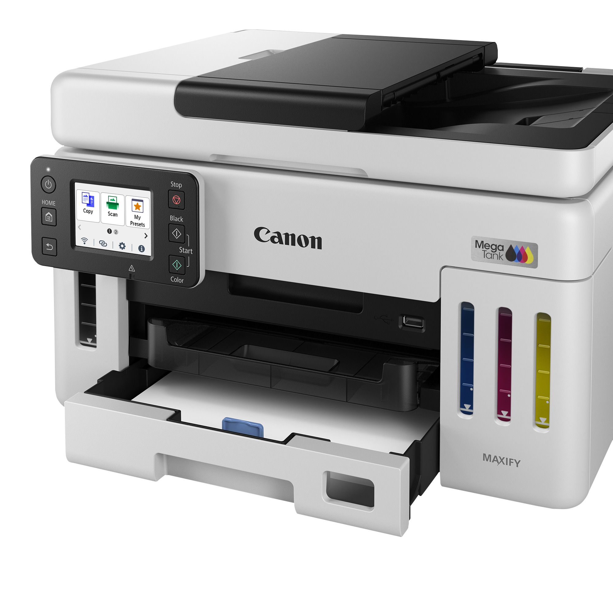 Canon MAXIFY GX6150 3 in 1 TintenstrahlMultifunktionsdrucker weiss