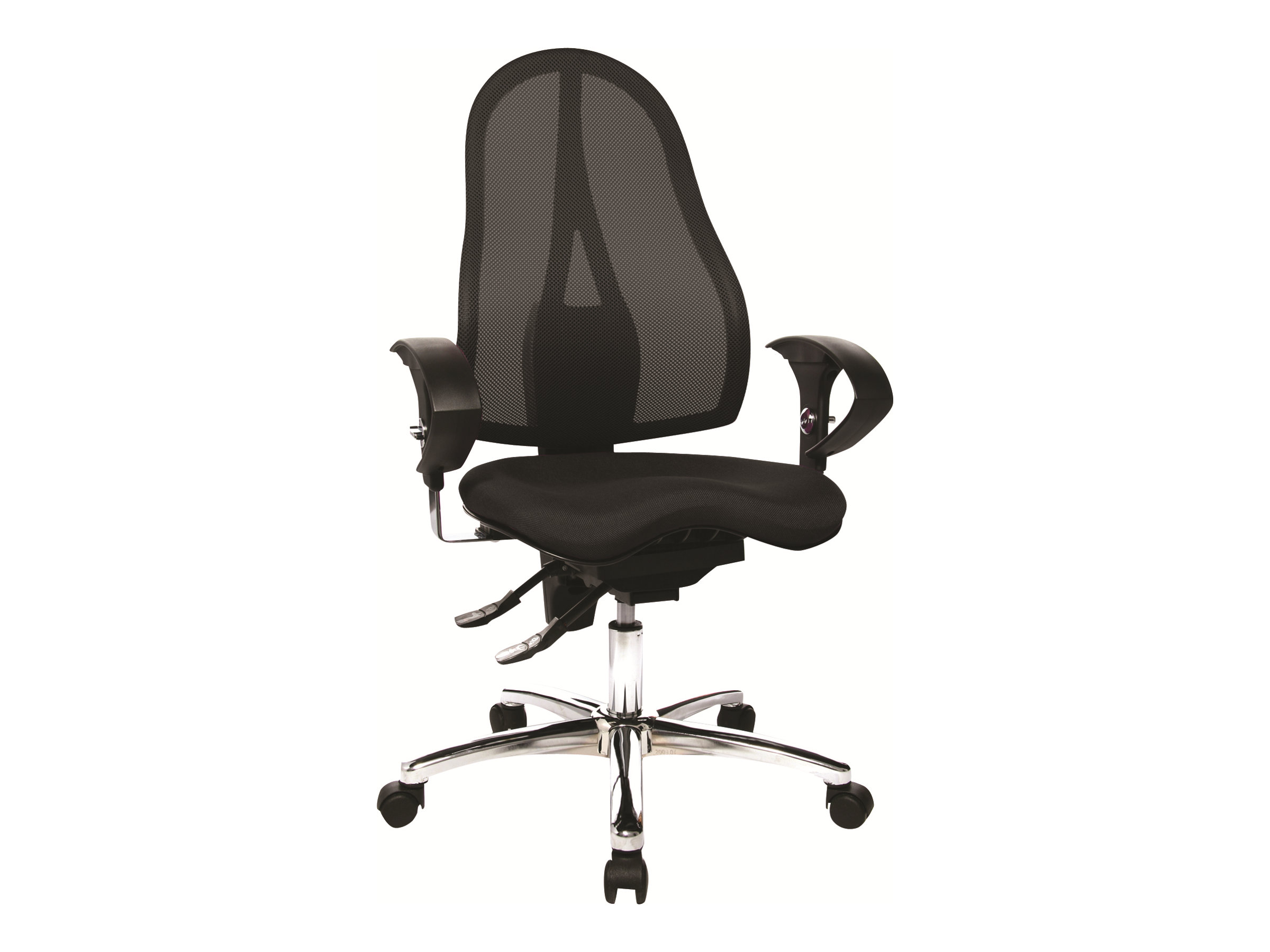 Topstar Buerostuhl Sitness® 15, ST19UG20 Stoff schwarz, Gestell chrom Topstar Buerostuhl Sitness® 15, ST19UG20 Stoff schwarz, Gestell chrom