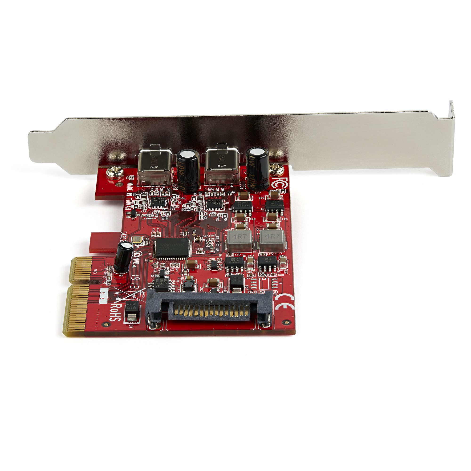 STARTECHCOM 2Port PCIe USB 31 Card 2x USBC 31 Gen 2 Up to 10Gbps PCIe Gen 3 x4 ASM3142 Chipset Windows Linux and macOS