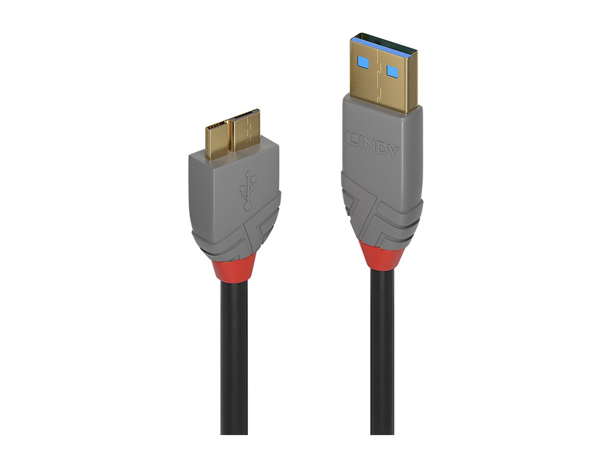 LINDY 3m USB 3.0 A/Micro-B Anthra Line LINDY 3m USB 3.0 A/Micro-B Anthra Line