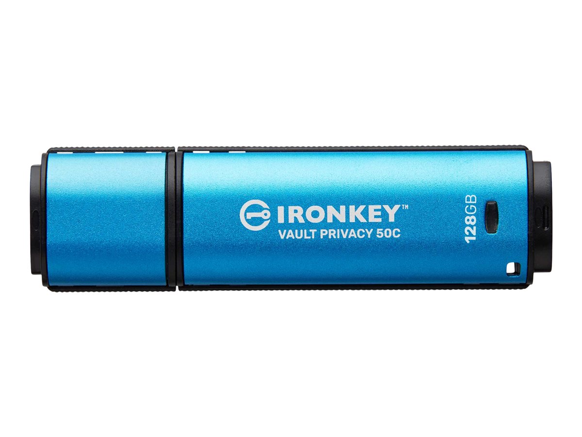 KINGSTON 128GB USB-C IronKey Vault Privacy 50C AES-256 Encrypted FIPS 197 KINGSTON 128GB USB-C IronKey Vault Privacy 50C AES-256 Encrypted FIPS 197