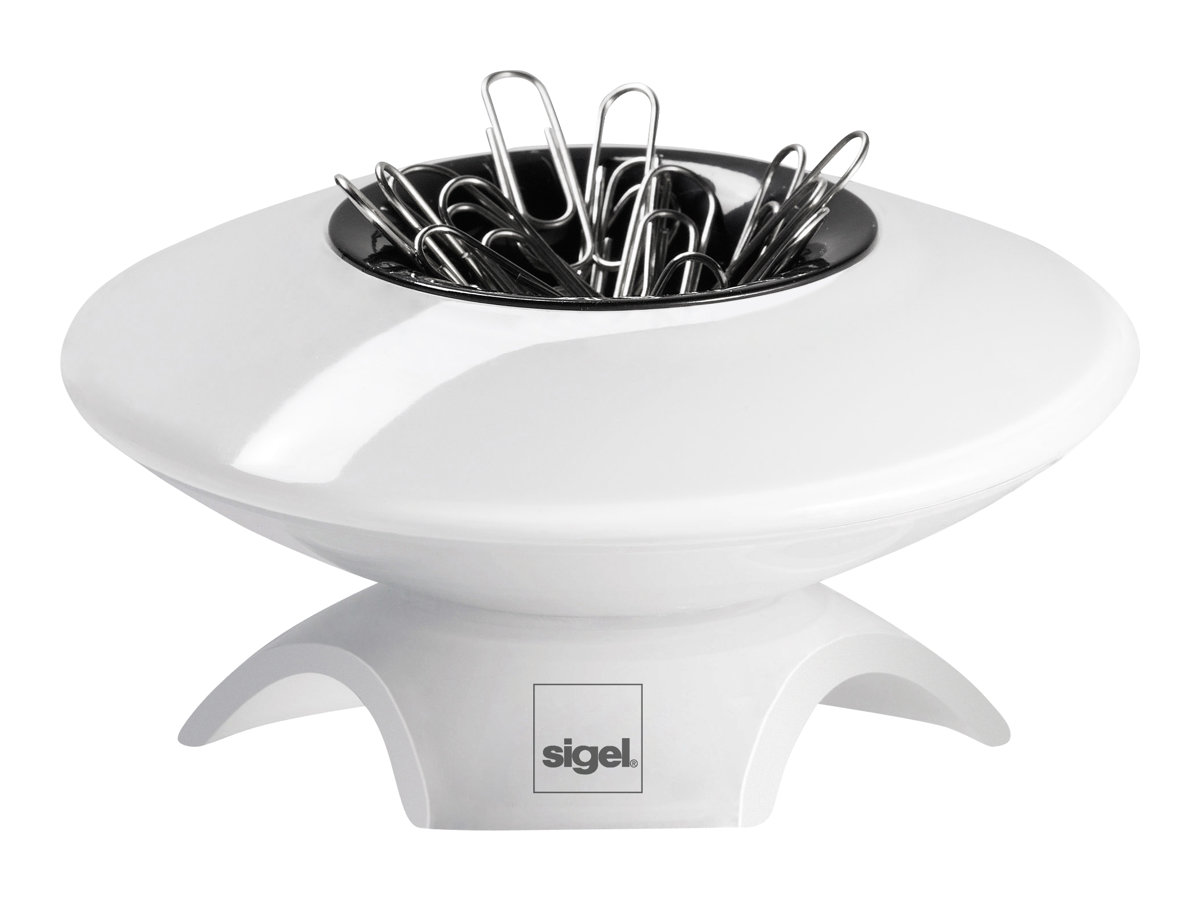 SIGEL Bueroklammerspender eyestyle® weiss SIGEL Bueroklammerspender eyestyle® weiss