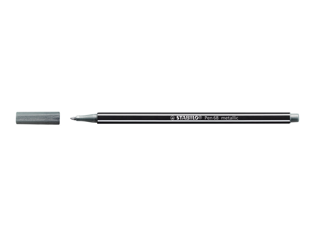 STABILO Pen 68 metallic Filzstift silber, 1 St. STABILO Pen 68 metallic Filzstift silber, 1 St.