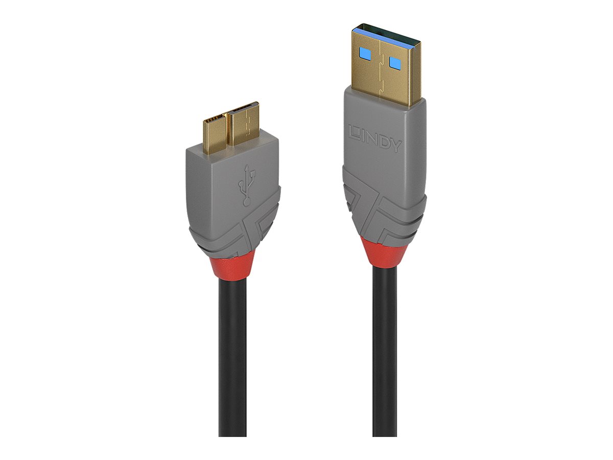 LINDY 3m USB 3.0 A/Micro-B Anthra Line LINDY 3m USB 3.0 A/Micro-B Anthra Line