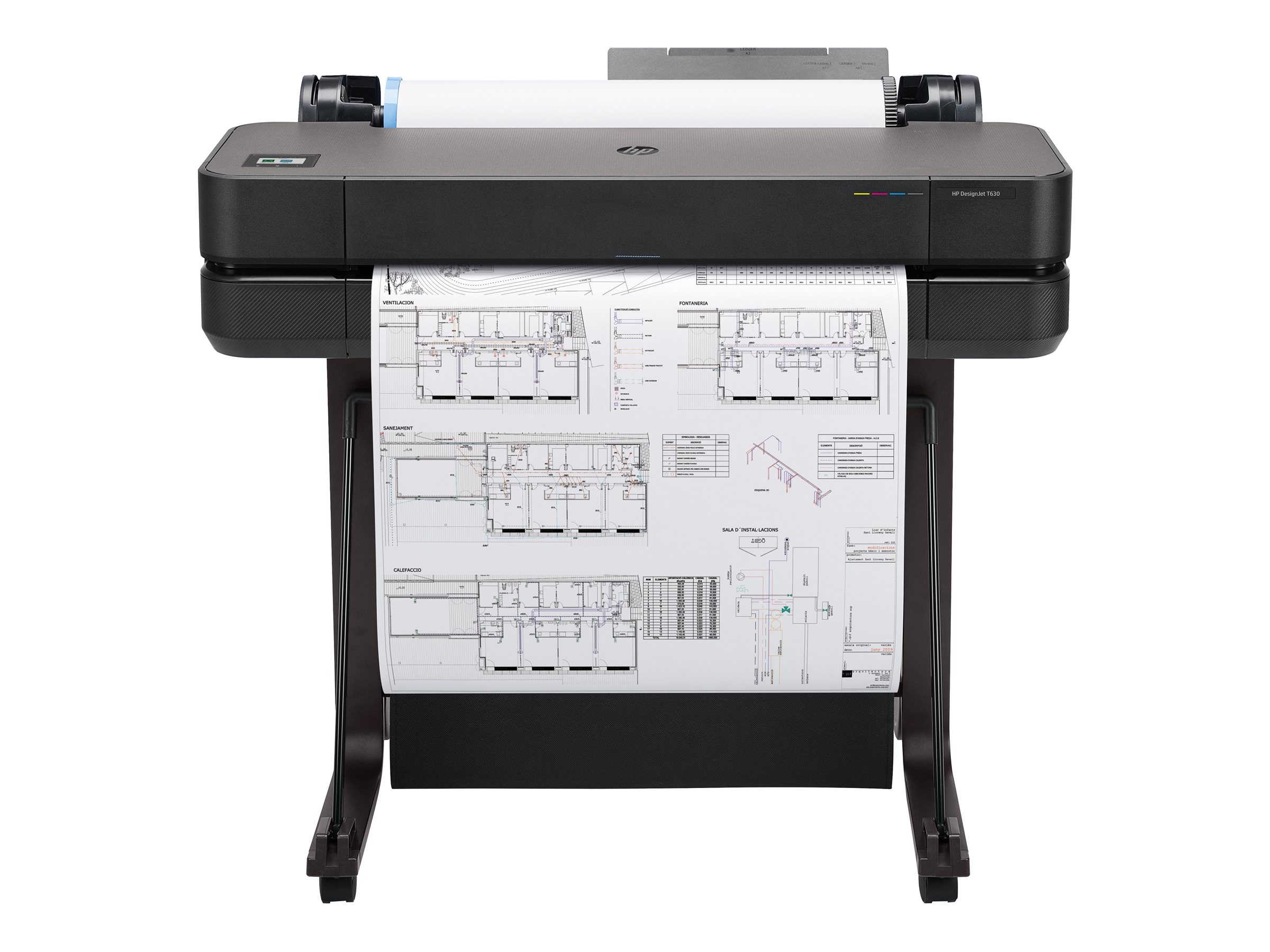 HP DesignJet T630 24inch LFP 2025 Colour Ink-Jet A1 ANSI D Roll 61cm 2400x1200dpi 0.5 min/page USB LAN Wi-Fi HP DesignJet T630 24inch LFP 2025 Colour Ink-Jet A1 ANSI D Roll 61cm 2400x1200dpi 0.5 min/page USB LAN Wi-Fi