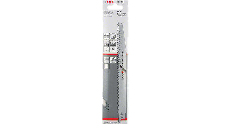 BOSCH S 2345 X Progressor for Wood Säbelsägeblätter, 2 St