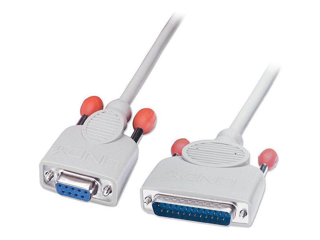 LINDY Serielles Druckerkabel 9 pol. Kupplung/25 pol. Stecker 2m LINDY Serielles Druckerkabel 9 pol. Kupplung/25 pol. Stecker 2m
