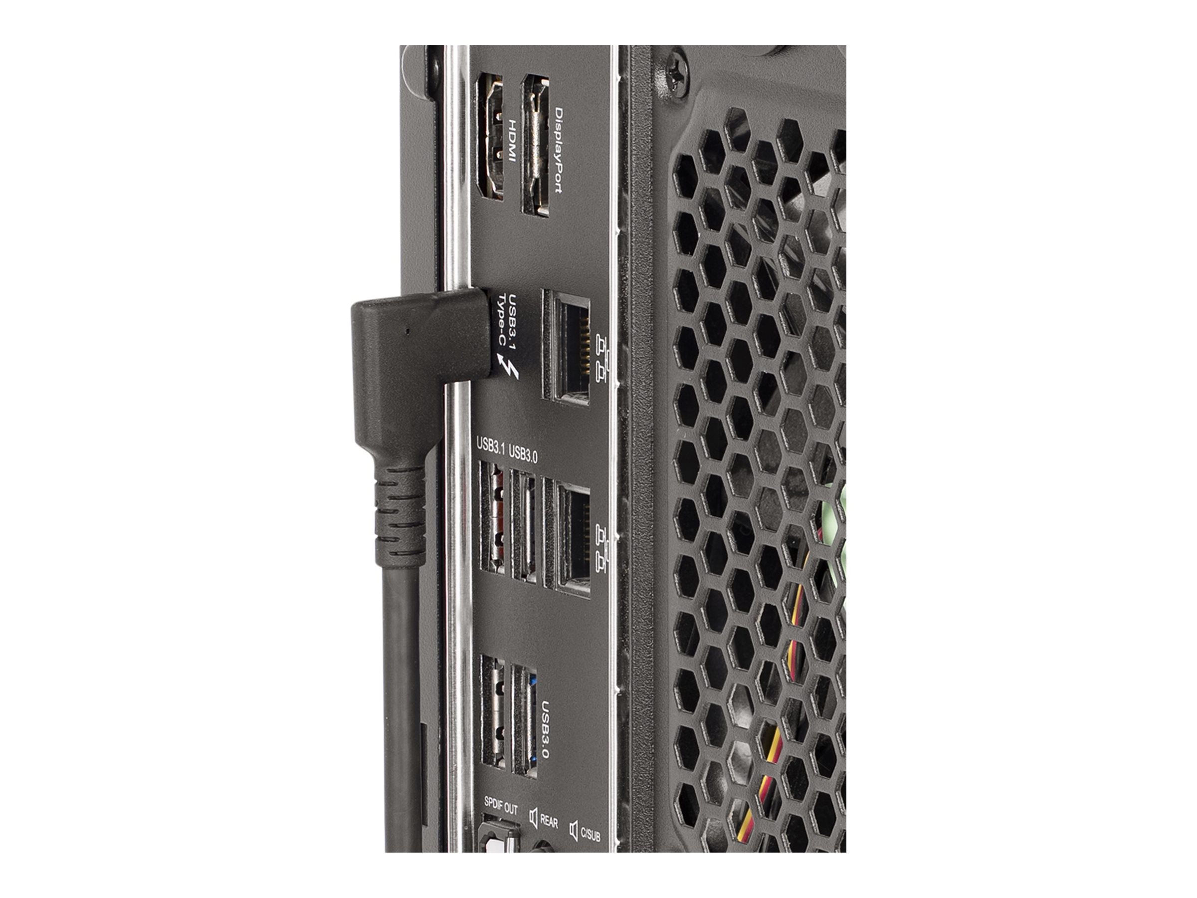 STARTECHCOM 2 m USBC Kabel Gewinkelt 5Gbits USB C auf USB C DatenkabelMonitorDocking Station Kabel 4K 100W