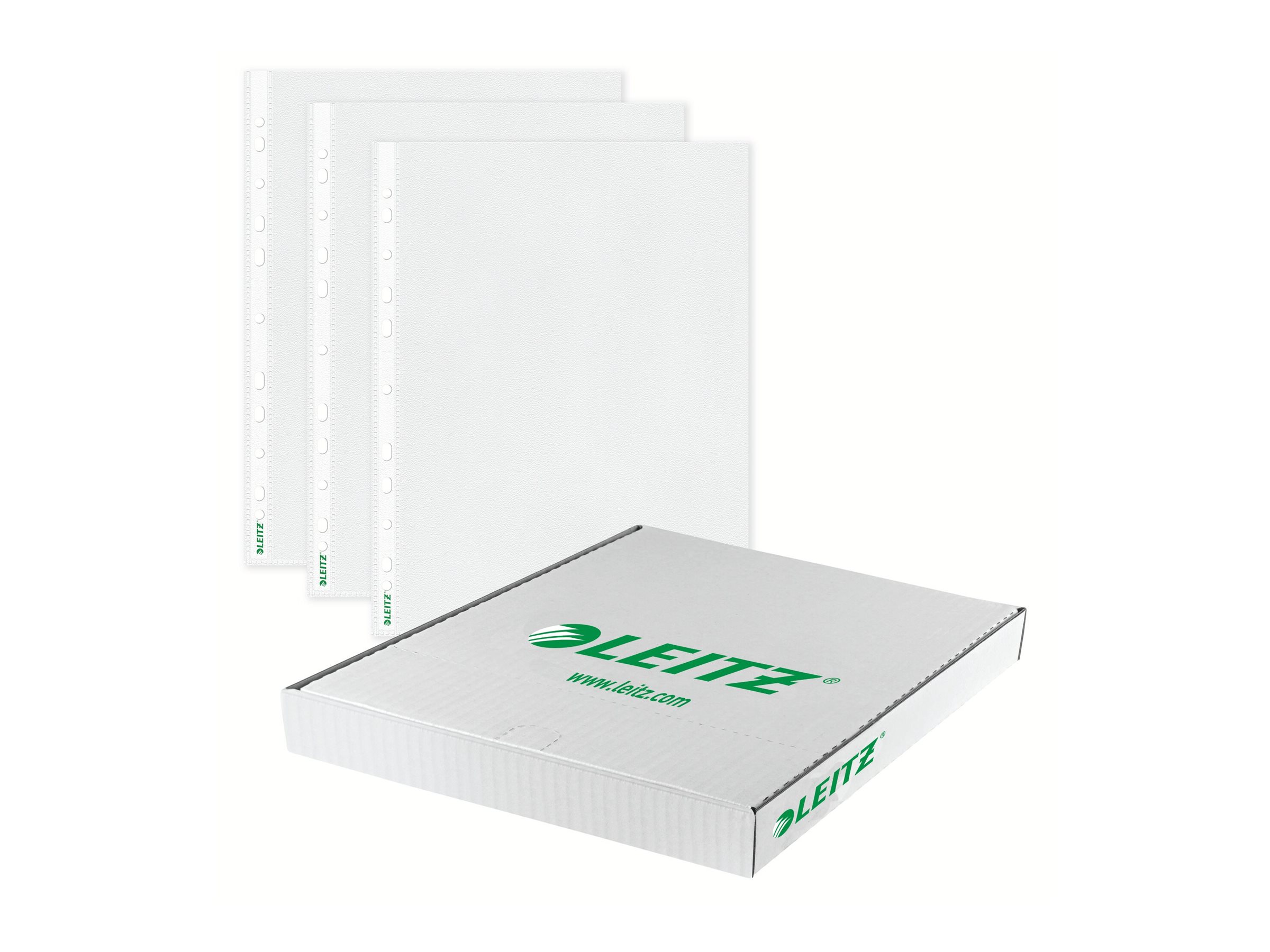 100 LEITZ Prospekthuellen 4704 DIN A4 transparent genarbt 0,10 mm 100 LEITZ Prospekthuellen 4704 DIN A4 transparent genarbt 0,10 mm