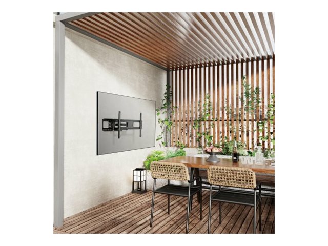Manhattan Outdoor TV-Wandhalterung Full Motion 37‑86 Zoll 50 kg Schwarz