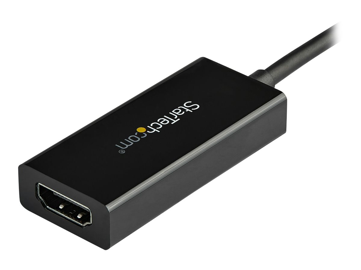 StarTech.com USB-C auf HDMI Adapter mit HDR - 4K 60Hz - Schwarz - USB Typ C auf HDMI Konverter - CDP2HD4K60H - externer Videoadapter - MegaChips MCDP2900 - Schwarz