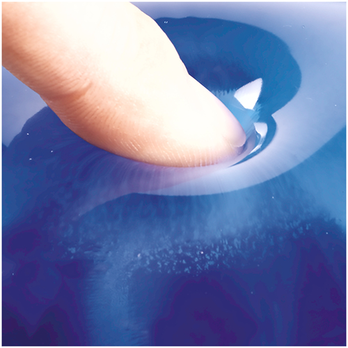 Fellowes Mousepad mit Handgelenkauflage Crystals Gel blau