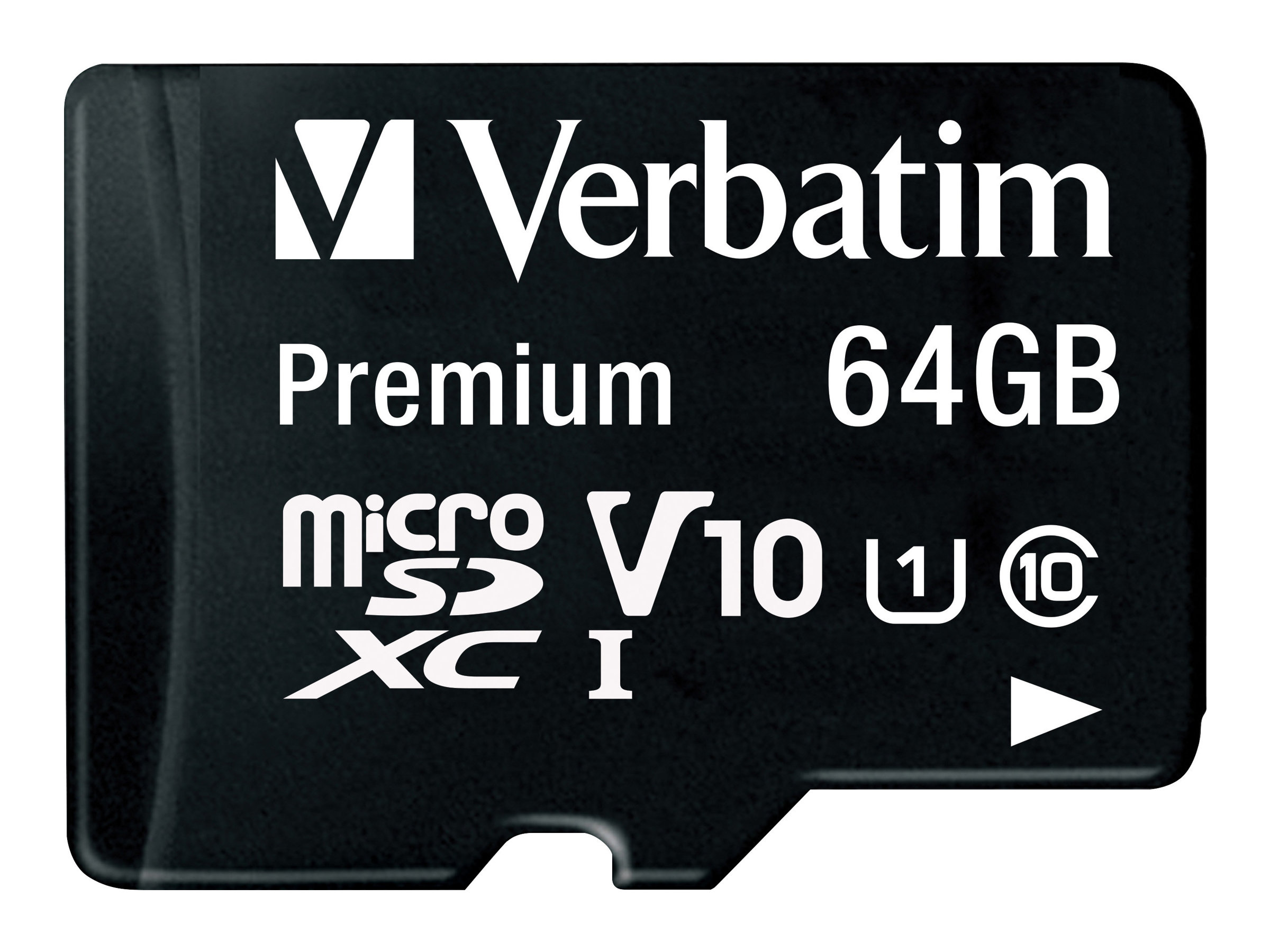 Verbatim microSDXC Speicherkarte 64 GB UHS-I Premium Class 10 + SD Adapter