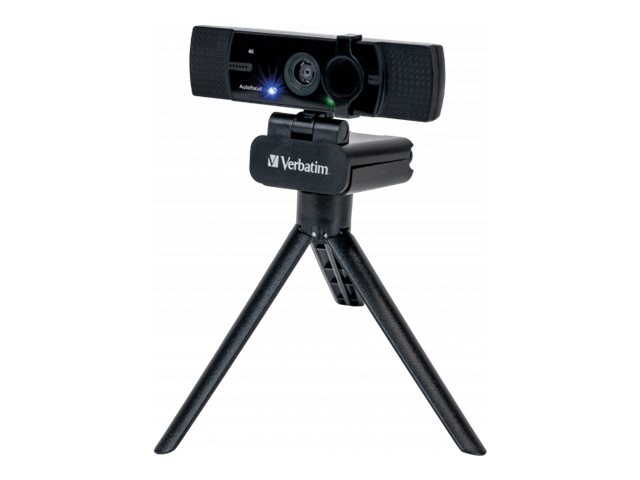 Verbatim Autofokus-Webcam Ultra HD 4K mit Dual-Mikrofon