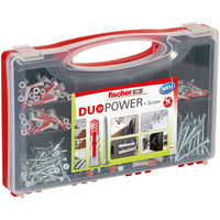 fischer Red-Box DuoPower + S 2K 536091 DÃ¼bel- und Schrauben-Sortiment, 200 St.