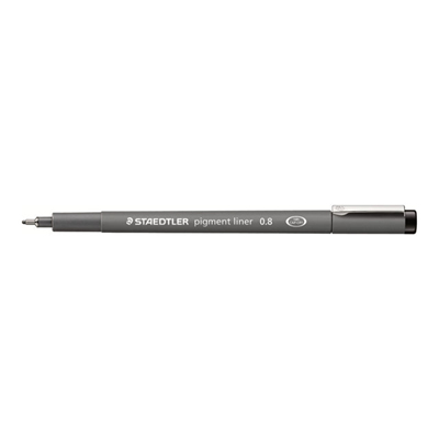 STAEDTLER pigment liner 308 Fineliner schwarz 0,8 mm, 1 St. STAEDTLER pigment liner 308 Fineliner schwarz 0,8 mm, 1 St.